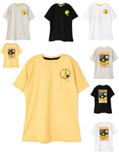 Remera manga corta over con estampa Smile Fly. Ruabel