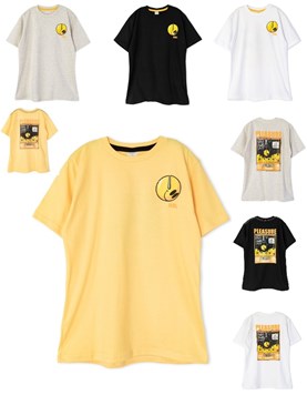 Remera manga corta over con estampa Smile Fly. Ruabel