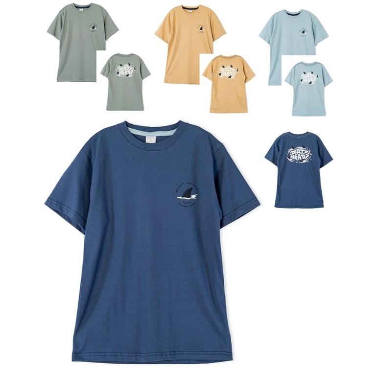 Remera manga corta estampa tiburon. Ruabel