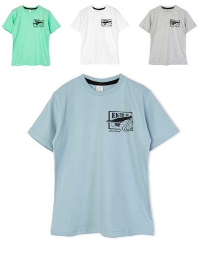 REMERA PARA NENE MANGA CORTA ESTAMPA SKATE. RUABEL