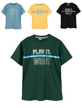 Remera manga corta para nene estampa 'Play it'. Ruabel