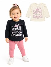 REMERA PARA BEBA MANGA PRINCESA CON ESTAMPA WEET. RUABEL