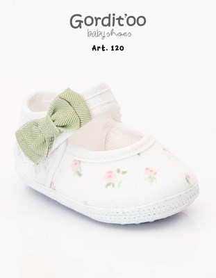 GUILLERMINA BLANCA CON FLOR ROSA ESTAMPADO LIBERTY  MOÑO CUADRILLE GORDITOO
