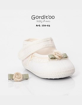 Guillermina blanca volado+rococo+pinza.Gorditoo