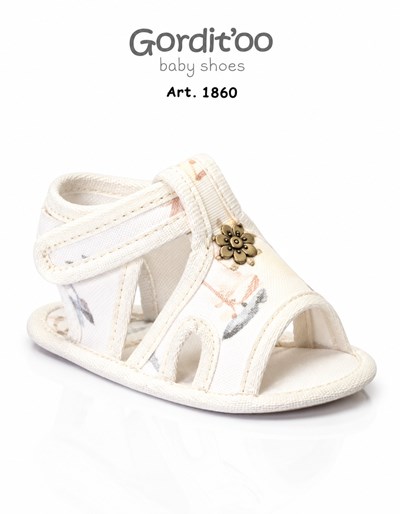 SANDALIA PARA BEBE ESTAMPADO NATURAL + TIMON. CON ABROBO. GORDITOO