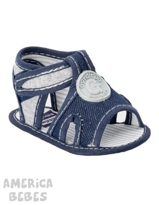 SANDALIA PARA BEBE VARON SIMIL JEAN COMBINADA MIL RAYAS GORDITOO