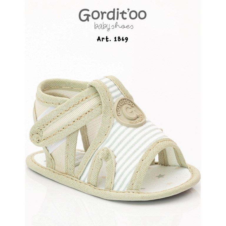 SANDALIA TREX JEAN GRIS CON ESCUDO GORDITOO