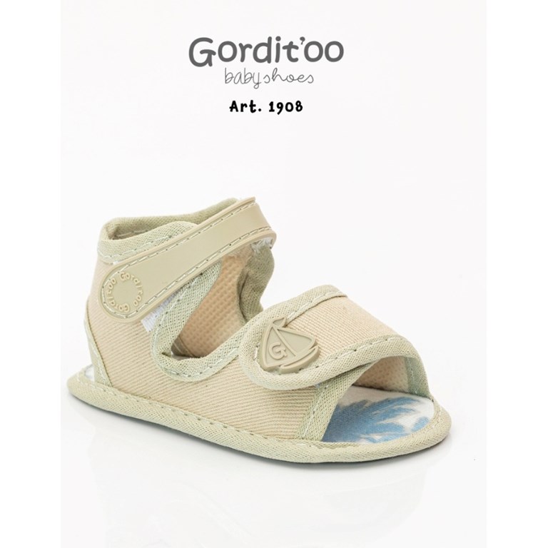 SANDALIA HUESITO -BEIGE + BARQUITO . GORDITOO
