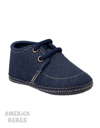 ZAPATITOS BEBE JEAN AZUL GORDITOO