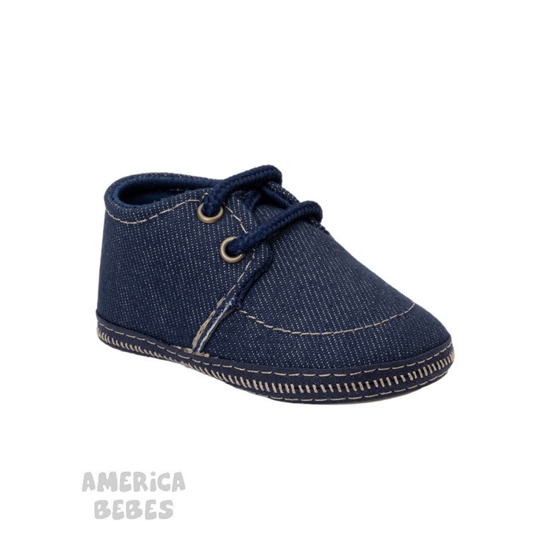 ZAPATITOS BEBE JEAN AZUL GORDITOO