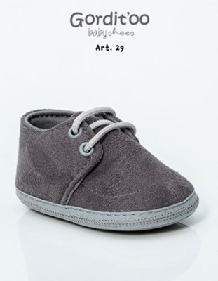 ZAPATITO COMBINADO MICROFIBRA GRIS TOPO Y GRIS PLATA GORDITOO