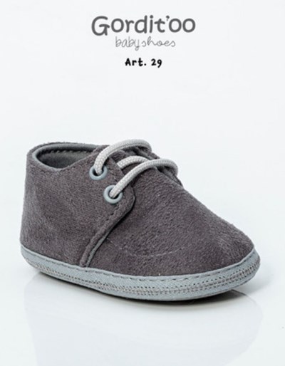 ZAPATITO COMBINADO MICROFIBRA GRIS TOPO Y GRIS PLATA GORDITOO