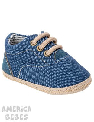 ZAPATILLA PARA BEBE VARON SIMIL JEAN AZUL GORDITOO