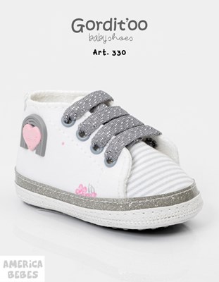 BOTINETA ESTAMPADA-MIL RAYAS GRIS-CHAROL GRIS. GORDITOO