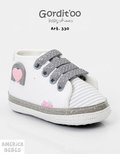 BOTINETA ESTAMPADA-MIL RAYAS GRIS-CHAROL GRIS. GORDITOO