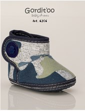 BOTITA PARA BEBE CON DOBLE ABROJO CAMUFLADA AZUL GRIS Y VERDE CON SUELA BADANA GORDITOO
