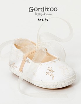 balerina liberty beige tostado con cinta organza para beba gorditoo