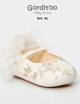balerina liberty beige tostado con cinta organza para beba gorditoo