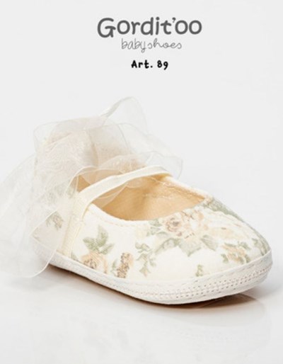 balerina liberty beige tostado con cinta organza para beba gorditoo