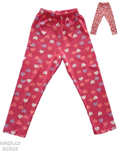 PROMO! CALZA NENA MODAL ESTAMPADA CORAZONES LABENDEL