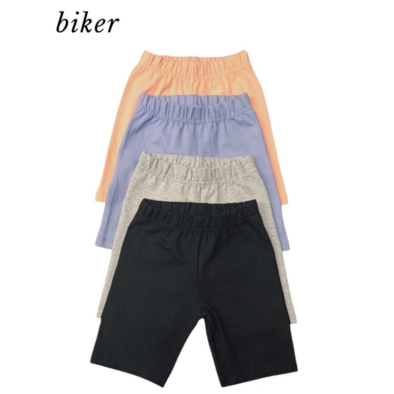 CALZA BIKER 'SIMONA' LISA ALGODON CON LYCRA. COLORES: NEGRO-LILA-DURAZNO-GRIS. LABENDEL