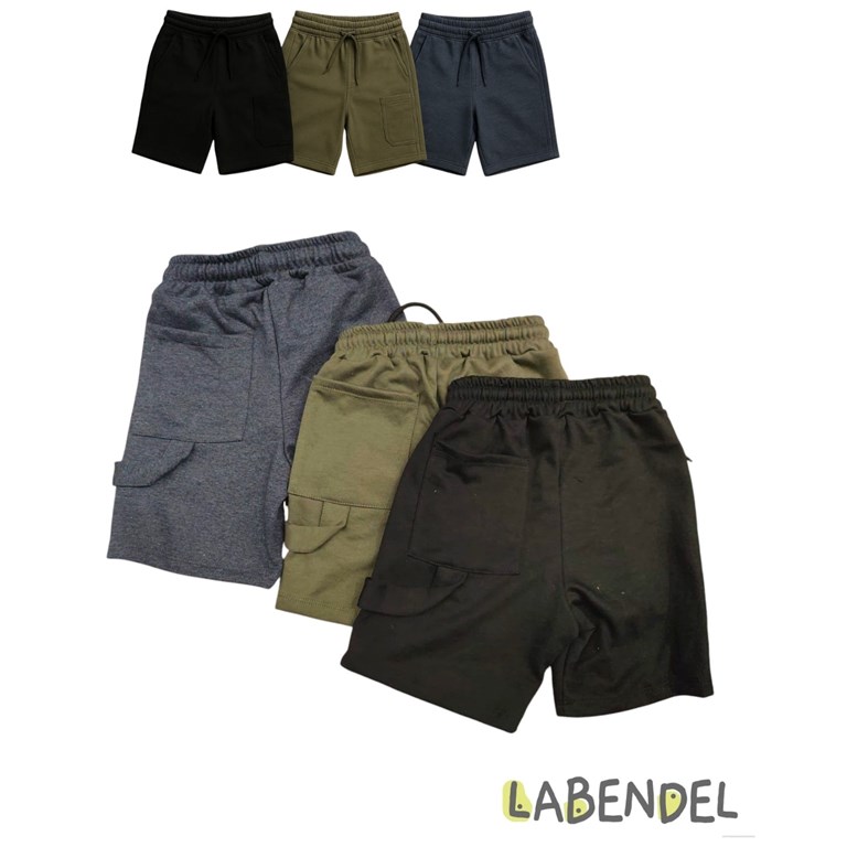 BERMUDA RUSTICA BOLSILLO CARPINTERO CON CORDON REGULABLE. LABENDEL