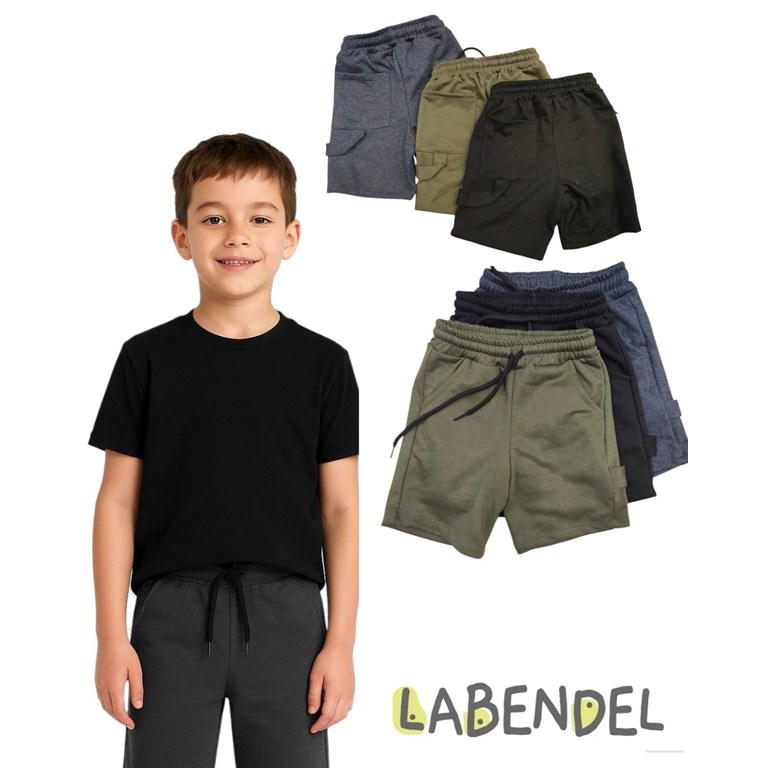 BERMUDA RUSTICA BOLSILLO CARPINTERO CON CORDON REGULABLE. LABENDEL