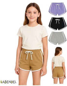 Short rustico premium de nena con tiras. Labendel