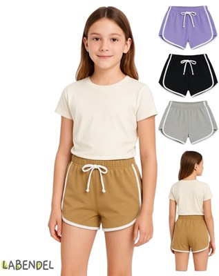 Short rustico premium de nena con tiras. Labendel