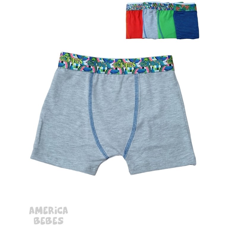 BOXER PARA NIÑO ESTAMPADO 'CALIDAD PREMIUM' CON CINTURA ELASTICA LABENDEL