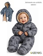 Astronauta enterito con corderito adentro, estampa: Osos/arboles. Con piecito talles 1/2  Sin piecito talles 3/4.  Labendel