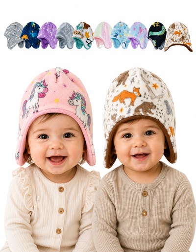 GORRO PLUSH PARA BEBA/E. MAS DE 18 ESTAMPADOS. LABENDEL