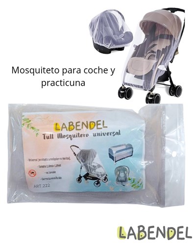 MOSQUITERO UNIVERSAL ADAPTABLE A CUALQUIER MODELO DE: COCHECITO, PARAGUITAS O CUNA. CON ELASTICO PARA MEJOR AGARRE EVITANDO PASEN MOSQUITOS. COLOR: BLANCO. LABENDEL