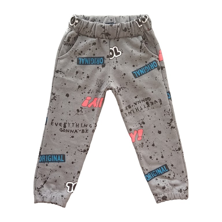 PANTALON JOGGER BEBE VARON ESTAMPADO FRISA PREMIUM. LABENDEL