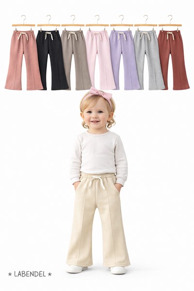 PANTALON DE FRISA PREMIUM,  SEMI OXFORD CON ALFORZA, APLIQUE CORDON EN CINTURA PARA  BEBA. COLORES: NEGRO- GRIS-ROSA-BEIGE- LILA-ROSA VIEJO-GRIS MELANGE- BORDO. LAVENDEL
