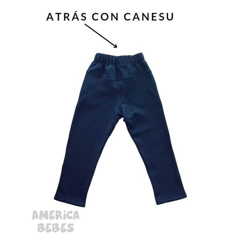 PANTALÓN AZUL FRISA PREMIUM CHUPÍN CON BOLSILLOS COLEGIAL. LABENDEL