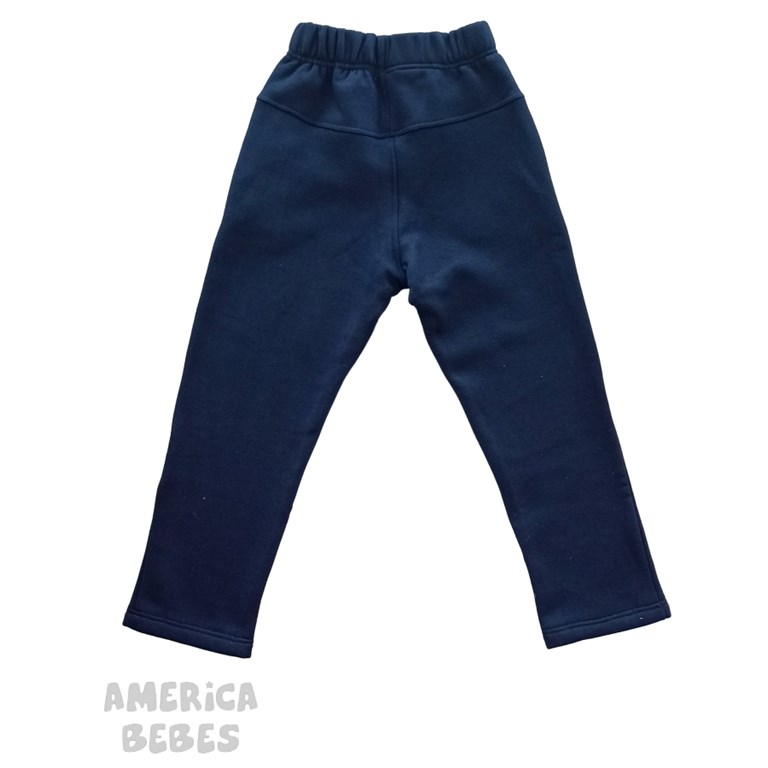 PANTALÓN AZUL FRISA PREMIUM CHUPÍN CON BOLSILLOS COLEGIAL. LABENDEL