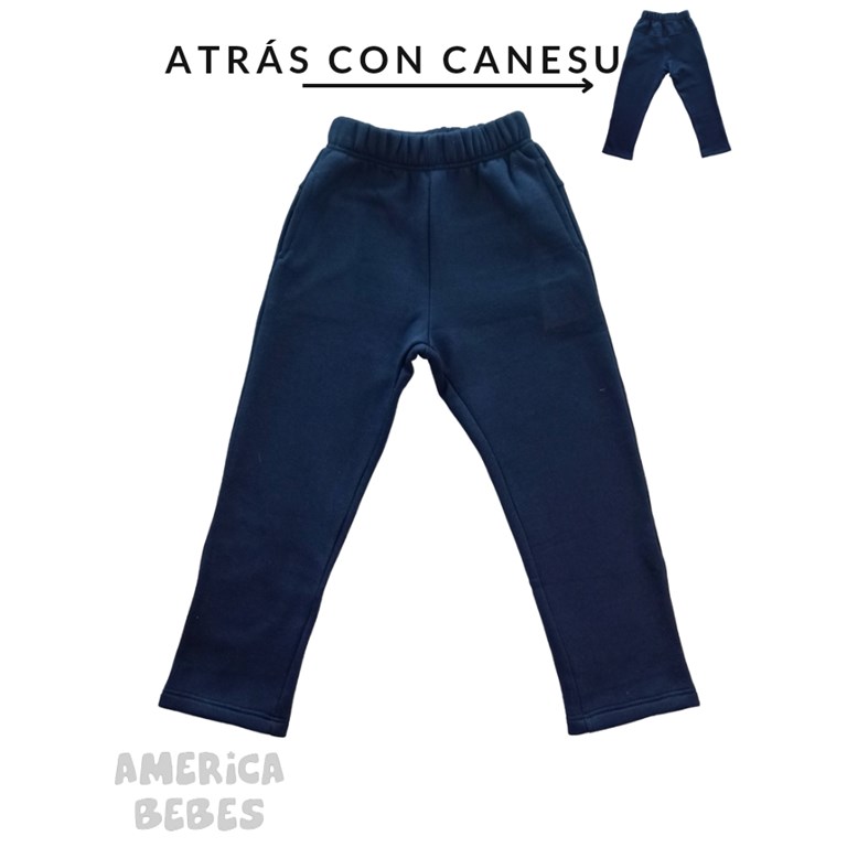 PANTALÓN AZUL FRISA PREMIUM CHUPÍN CON BOLSILLOS COLEGIAL. LABENDEL