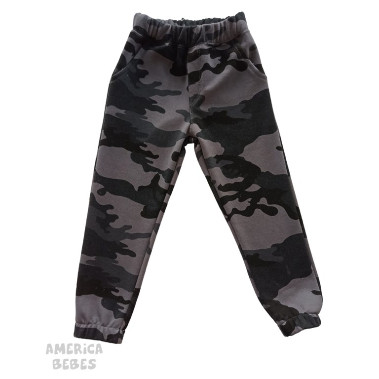 PANTALON JOGGER FRISA 'CALIDAD PREMIUM' CAMUFLADO CON BOLSILLOS. LABENDEL