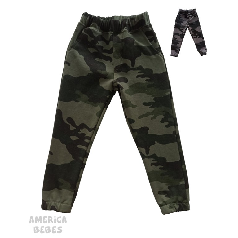 PANTALON JOGGER FRISA 'CALIDAD PREMIUM' CAMUFLADO CON BOLSILLOS. LABENDEL
