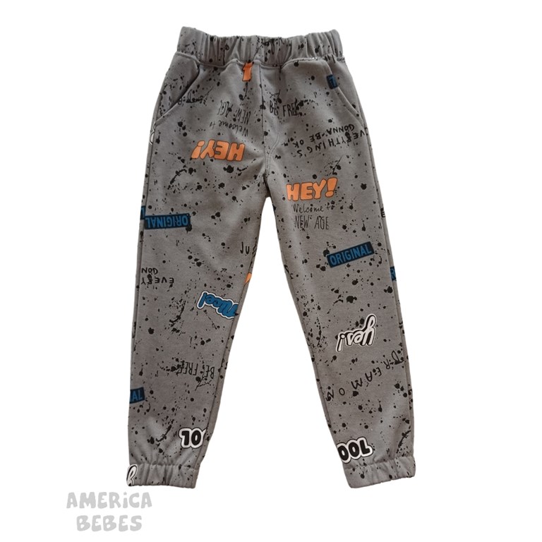 PANTALON JOGGER FRISA 'CALIDAD PREMIUM'ESTAMPADO COOL CON BOLSILLOS. LABENDEL