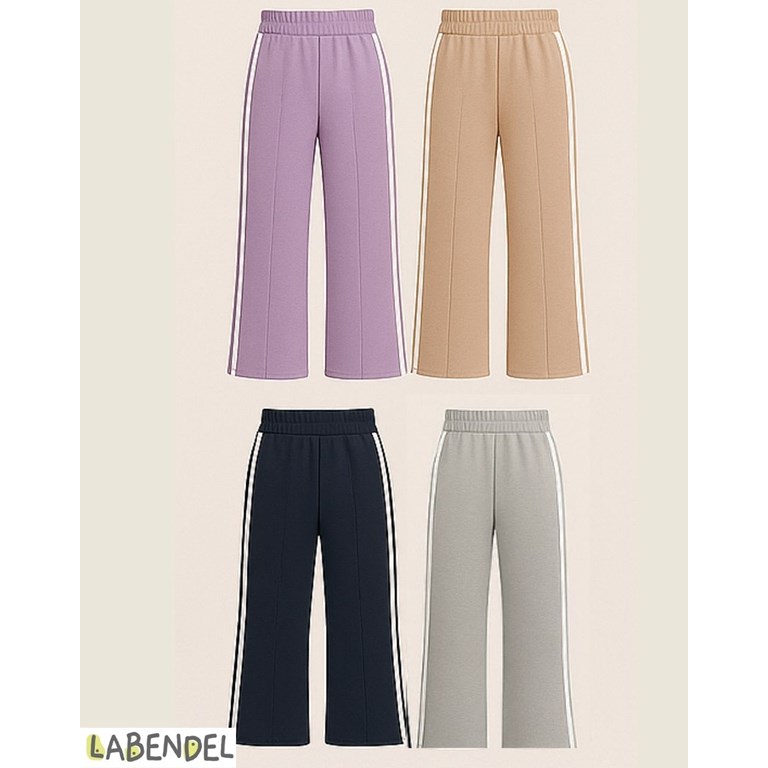Pantalon rustico premium de nena con tiras a los costados. Labendel