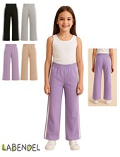 Pantalon rustico premium de nena con tiras a los costados. Labendel