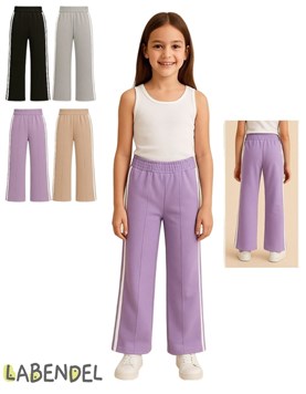 Pantalon rustico premium de nena con tiras a los costados. Labendel