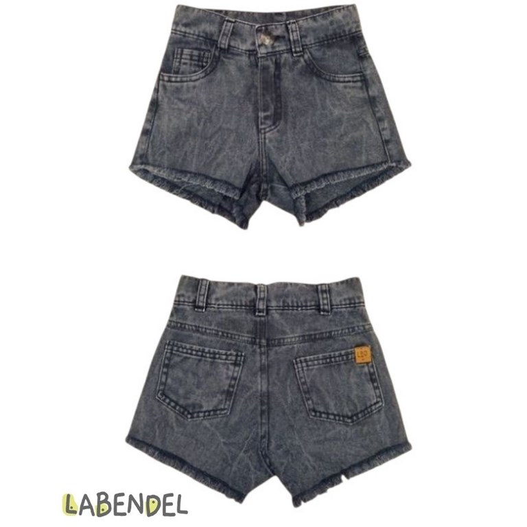 Short jean negro degrade deflecado nena. Labendel