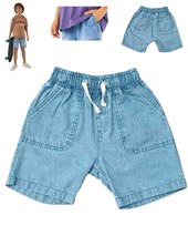 BERMUDA JEAN ELASTIZADO NIÑO CON CORDON REGULADOR EN CINTURA. LABENDEL