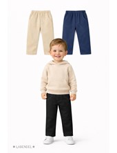 Pantalon chino gardina elastizada recto bebe. Colores: Negro, Beige, Azul. Labendel