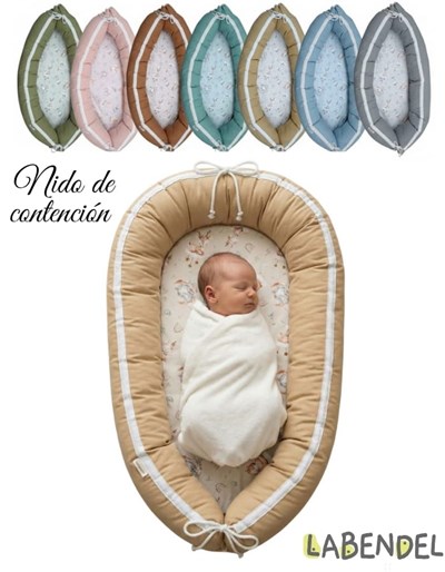 Nido de contencion  vellon siliconado con base acolchada. MEDIDAS: Abierto:77 x 45cm Cerrado: 90 x 50cm. Cierre Práctico: facilita el uso y el transporte. Funda Incluida: se puede lavar fácilmente ase