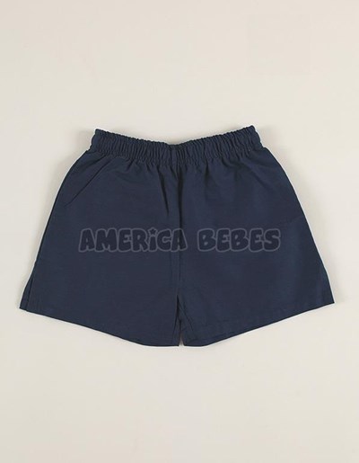 Short colegial AZUL gabardina.Baby skin.