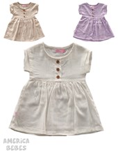 VESTIDO MINI BEBA DE LINO ELASTIZADO FACHERITOS